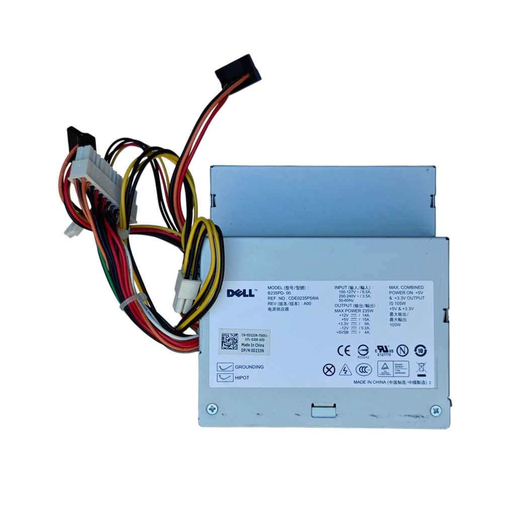 Dell 235W Power Supply B235PD-00 0D233N OptiPlex 360 380 DT