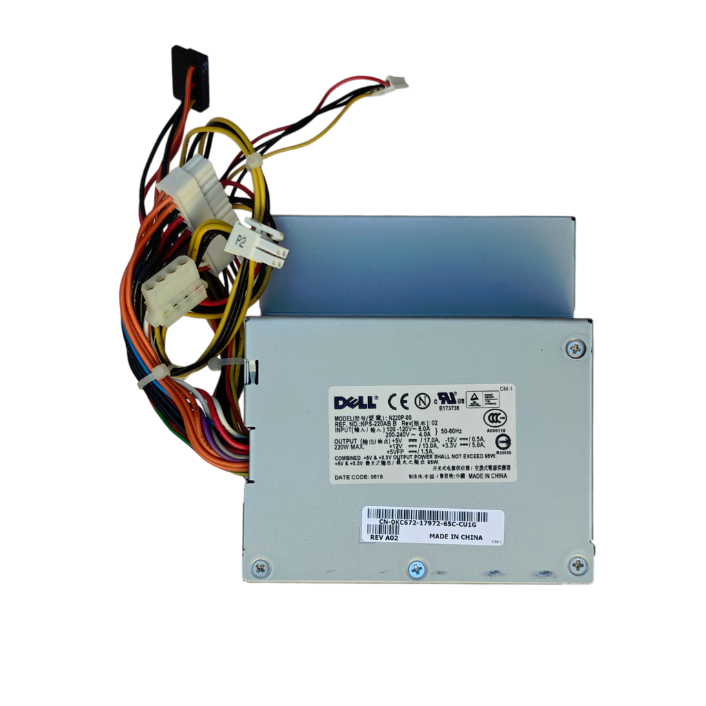 Dell 220W Power Supply N220P-00 0KC672 OptiPlex GX520 GX620 DT