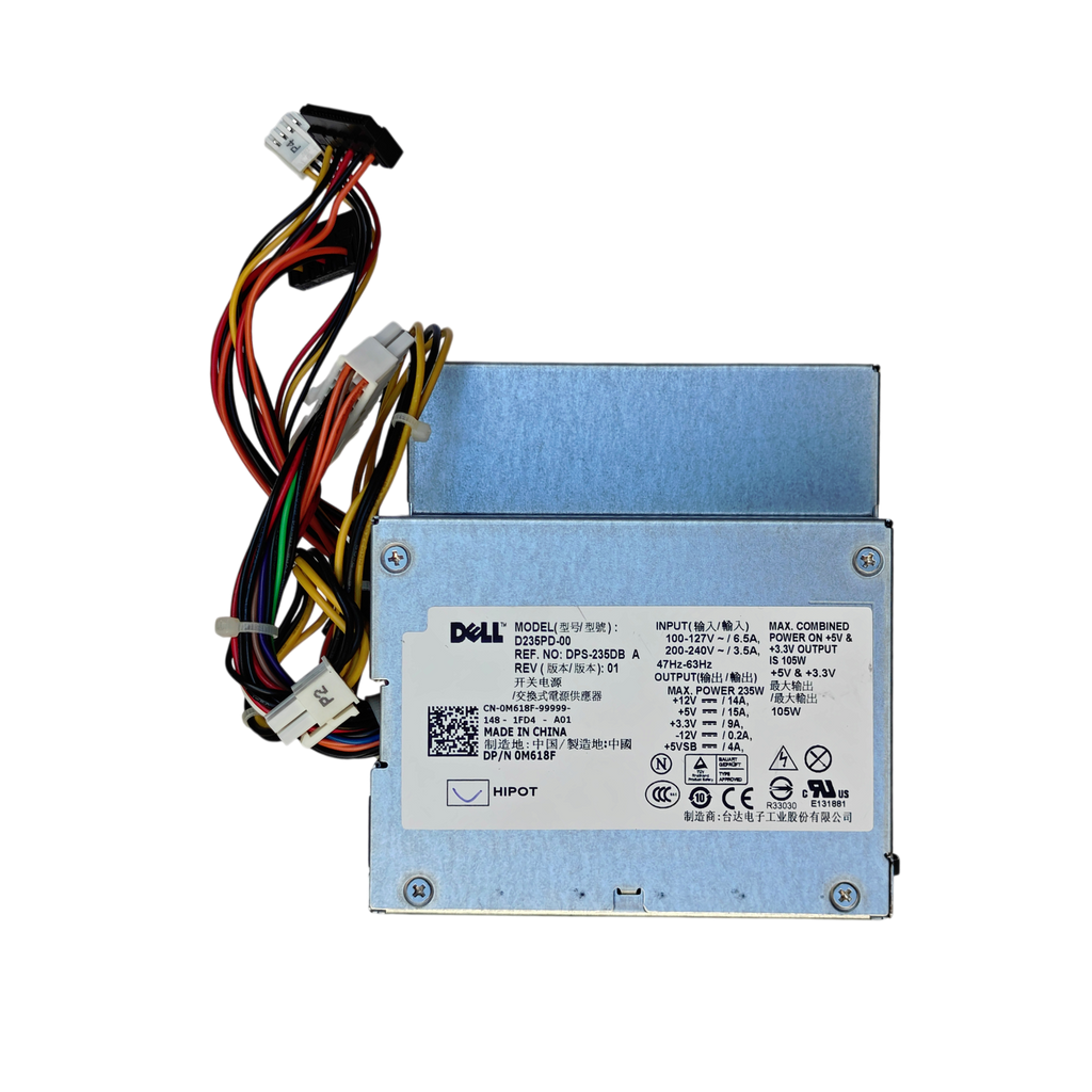 Dell 235W PSU D235PD-00 0M618F OptiPlex 360 380 DT Power Supply