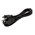 6ft Computer Power Cord 10A 125V IEC C13 to NEMA 5-15P – Black