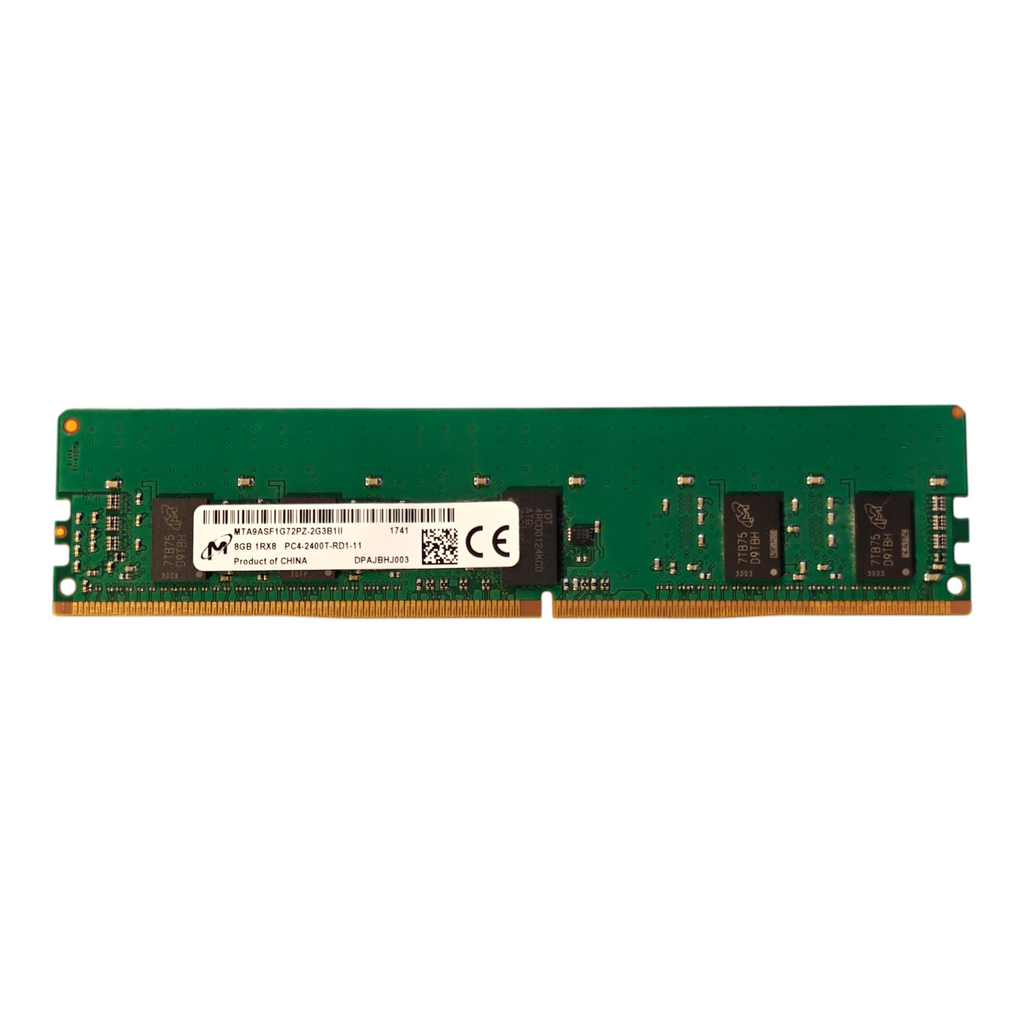 Micron 8GB ECC RAM PC4-2400T PC4-19200 1Rx8 RDIMM MTA9ASF1G72PZ-2G3B1