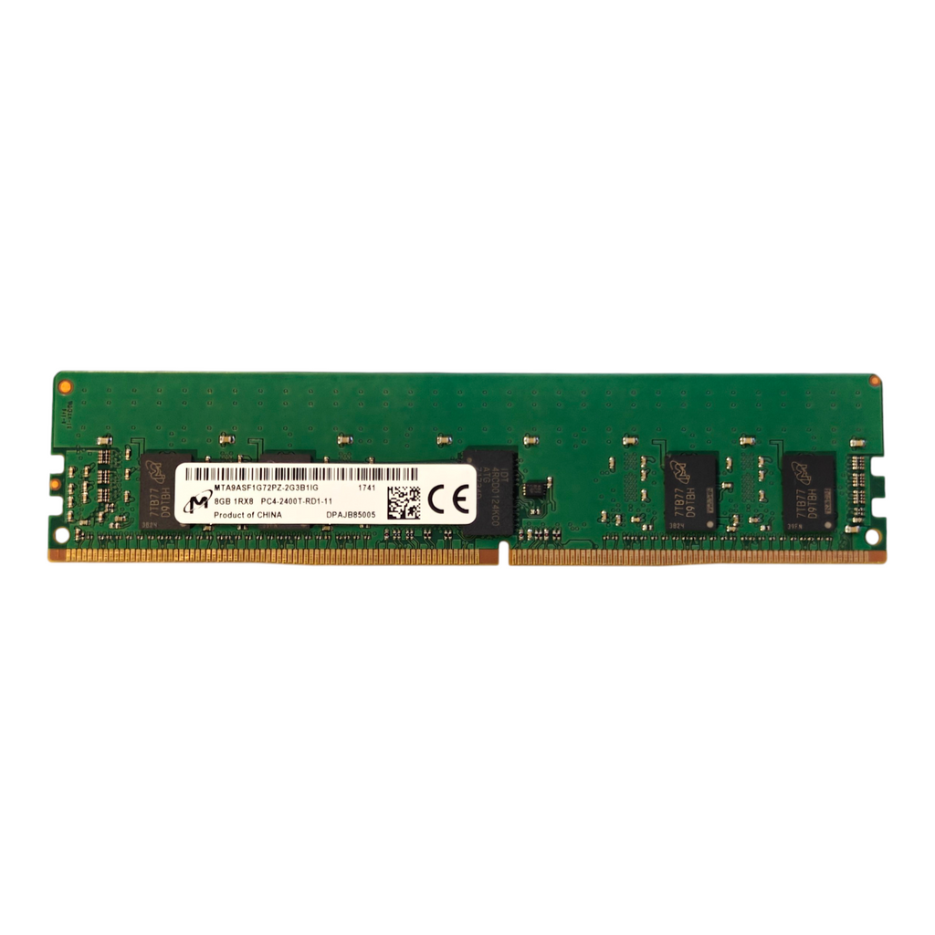 Micron 8GB ECC RAM PC4-2400T PC4-19200 1Rx8 RDIMM MTA9ASF1G72PZ-2G3B1
