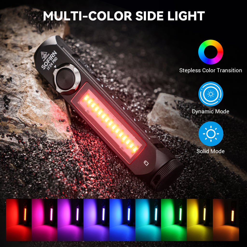 Sofirn IF24 PRO Flashlight 1800 Lumens RGB Light 18650
